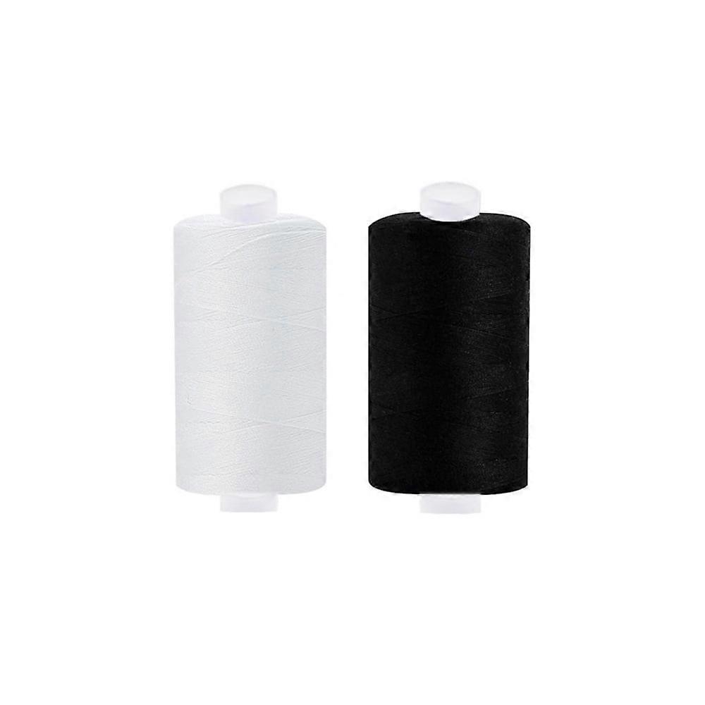 2/4/8Pcs 500M Sewing Thread Polyester Thread Black White Strong Durable Sewing Threads Sewing Spools Polyester For Hand Machine