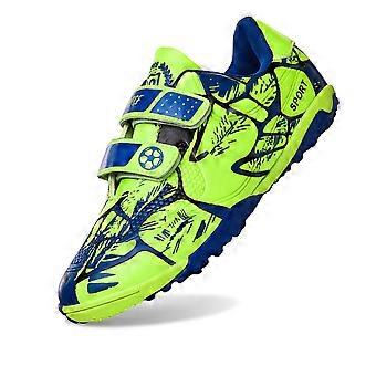 Peuterschoen, voetbalsneakers voor jongens en meisjes, outdoorschoenen (geen trainingsschoenen), unisex sportschoenen, peuterschoen voor jongens, maat 33, groen