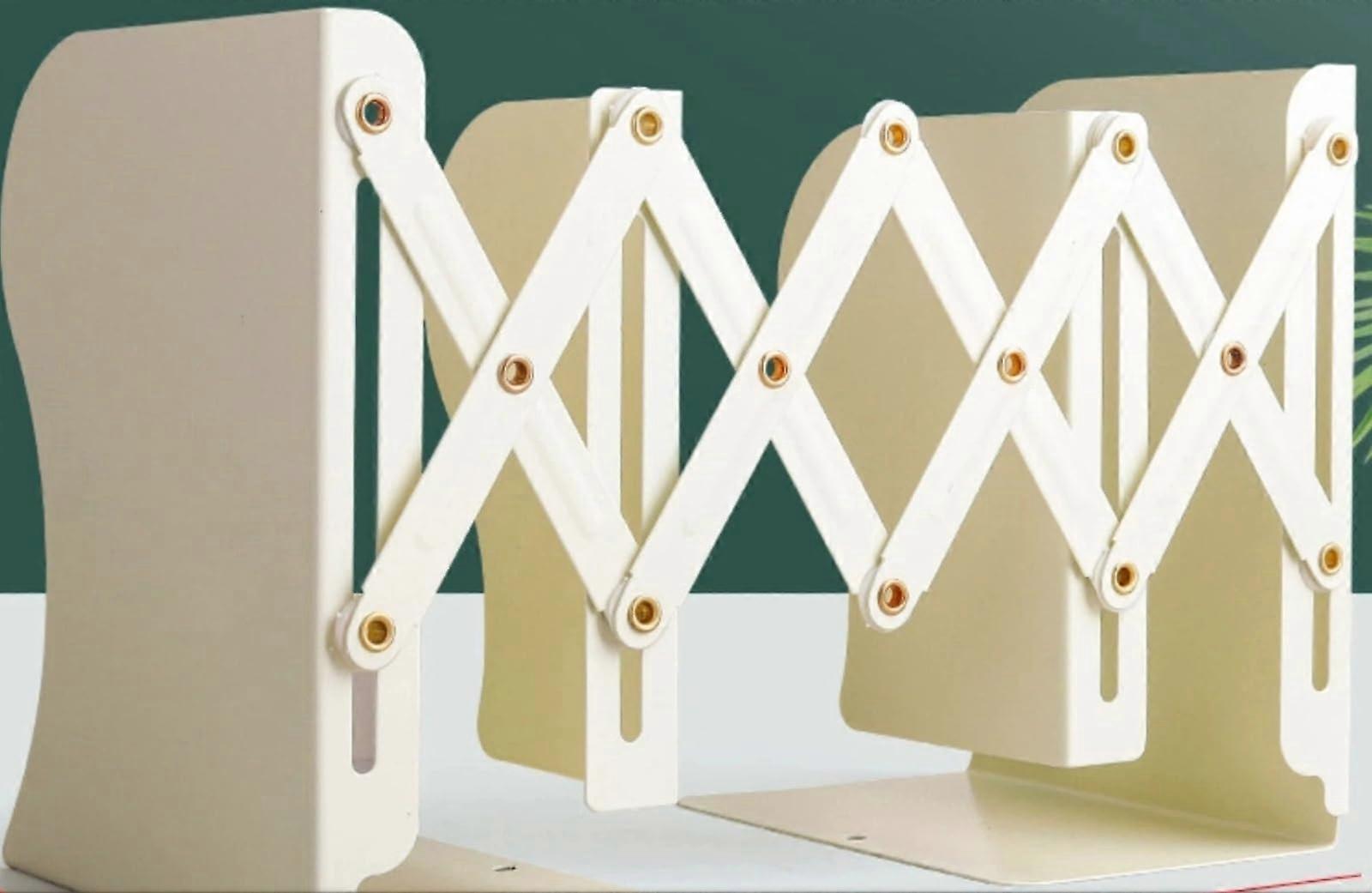 Foldable Metal Bookshelf with SpaceSaving Design, Expandable Desktop Storage Rack for Small Spaces