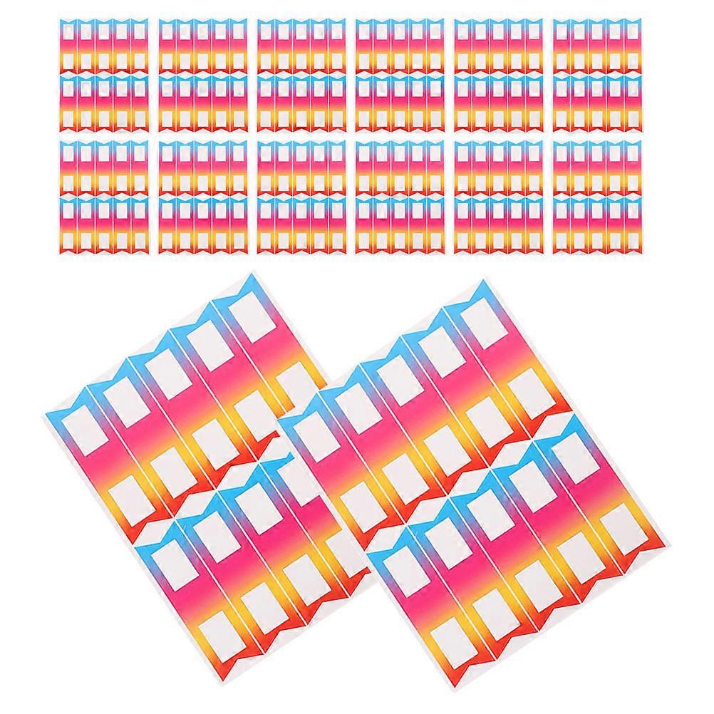 Writable Adhesive Pencil Labels for Classroom Use 24 Sheets Pack