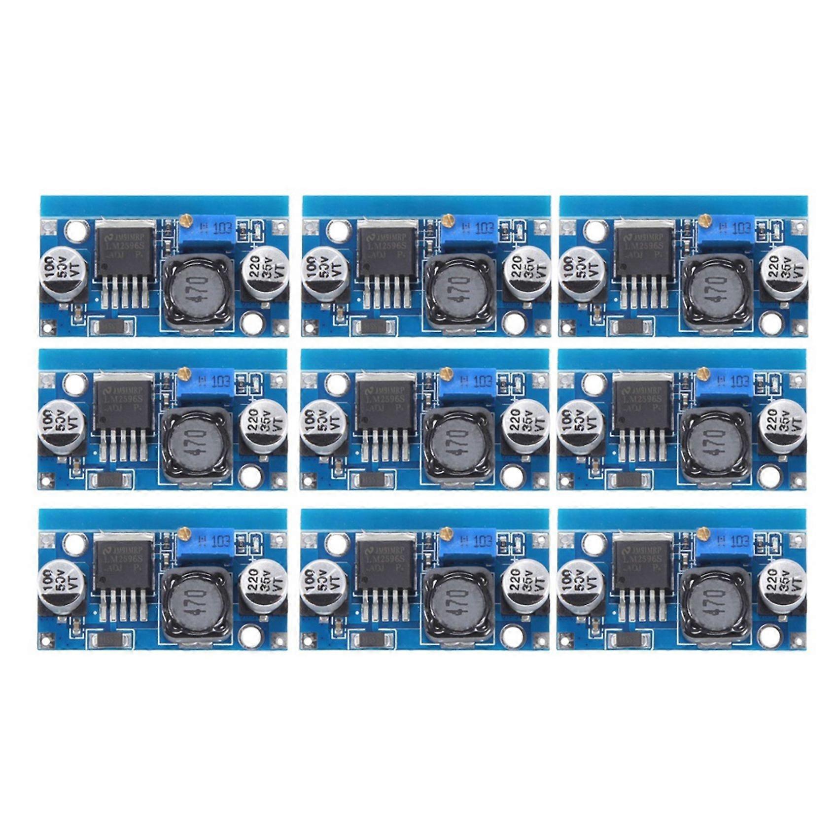 9PCS LM2596S DC-DC Step Down Power Supply Module 3A Adjustable Step-Down Module 1.5-35V Power Supply Step Down Module