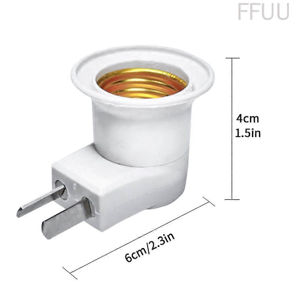 E27 LED threaded bulb adapter plastic replacement lamp holder with switch US standard plug
