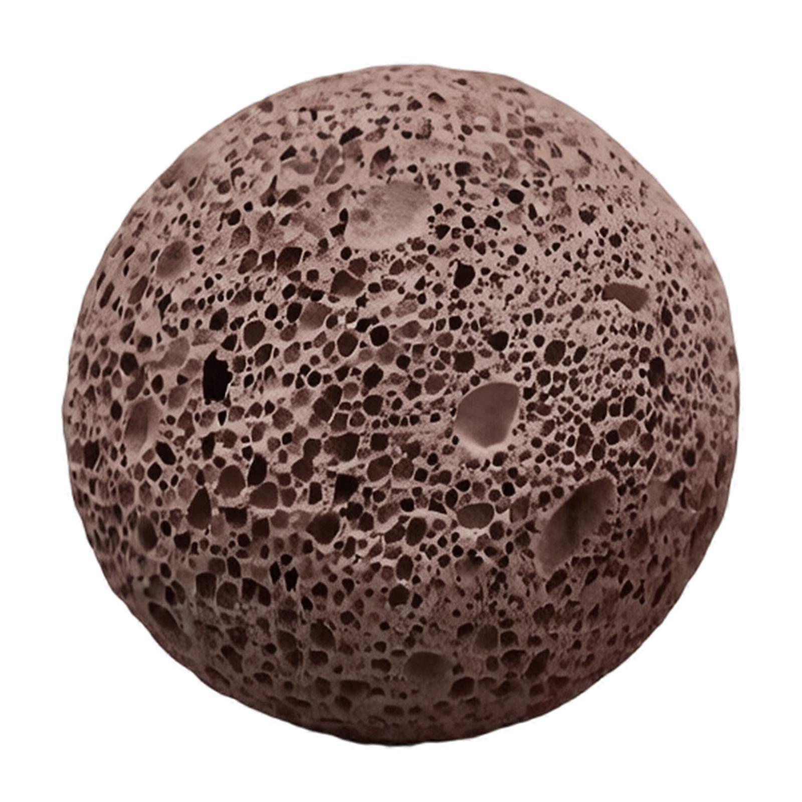 Boule exfoliante manuelle en pierre naturelle pour callosités. Lisse les zones rugueuses des pieds, coudes et genoux sans irritation. Soin des pieds. 1 rouge.