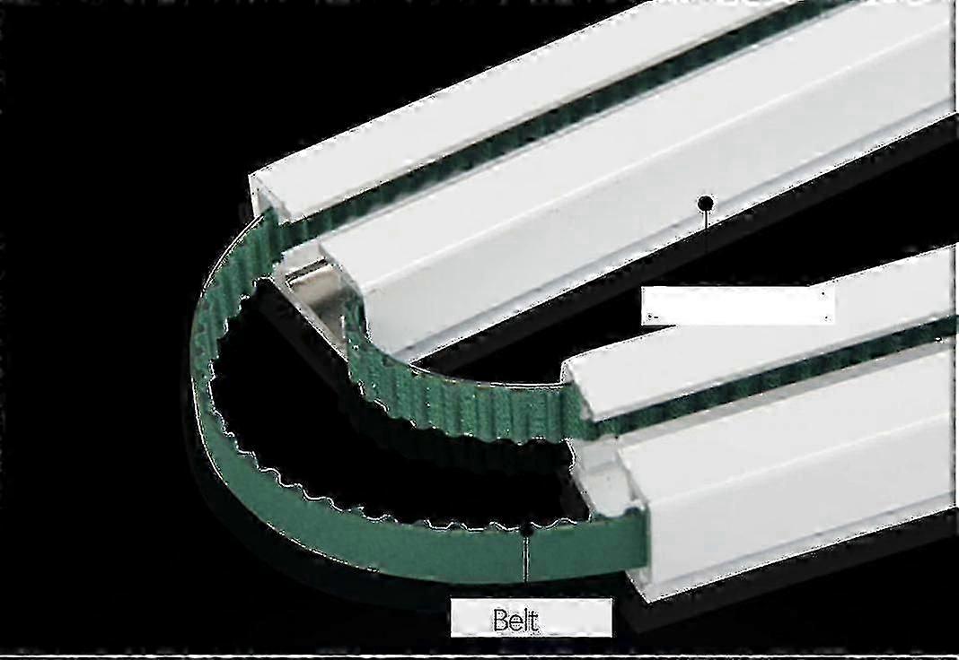 10M Horizontal Opening Pattern Rubber Belt compatible Electronic Smart Curtain Track