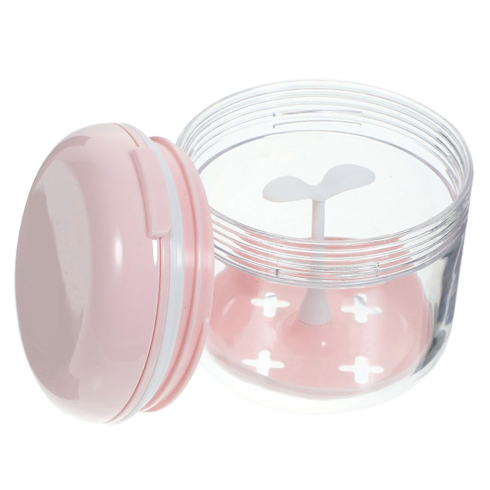 Plastic Denture Bath Case Denture Case for Storage 1Set Pink Portable Holder