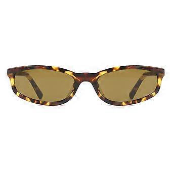 Miu Miu MUA06S 14L09Z Vollrand-Sonnenbrille Schildpatt-Honig für Damen, rechteckig, UV3 Original
