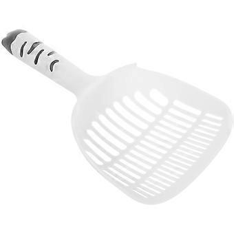 Cat Poop Cat Litter Scoop with Holder for Pet Use ABS White