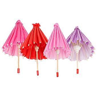 4pcs Miniature Umbrella Toys Mini Colorful Umbrella Hanging Ornaments Photo Props