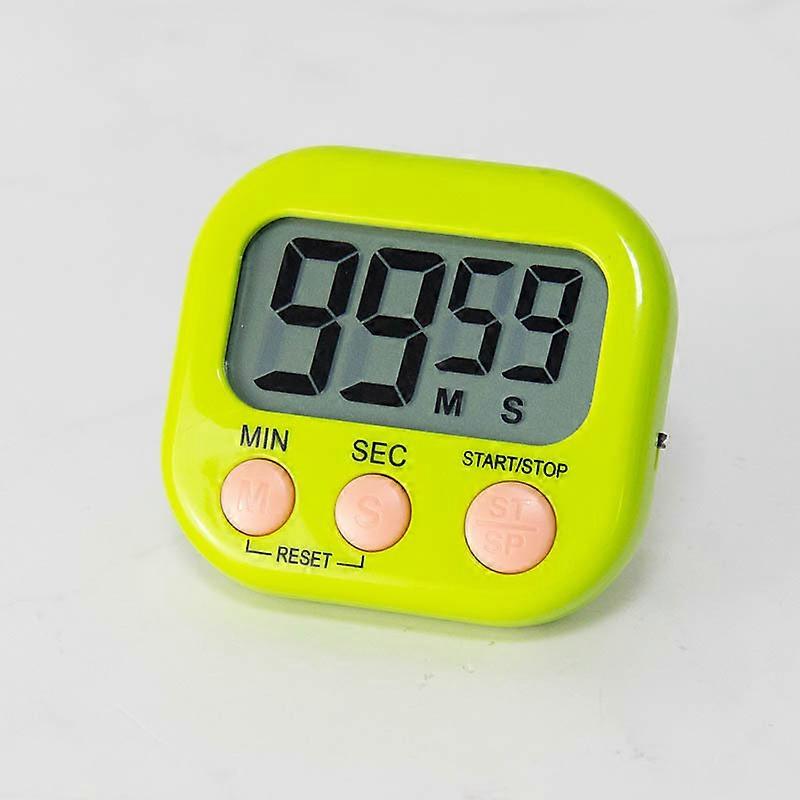 Kitchen electronic timer, premium student countdown alarm clock, English version, digital timer, white.