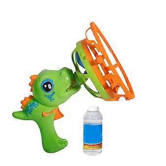 Giant Bubble Machine, Dinosaur Bubble Blaster, Fan Bubble Maker, Dinosaur Fan Bubble Blaster, Dual-Use Giant & Small Bubble Maker, Includes Bubble Sol