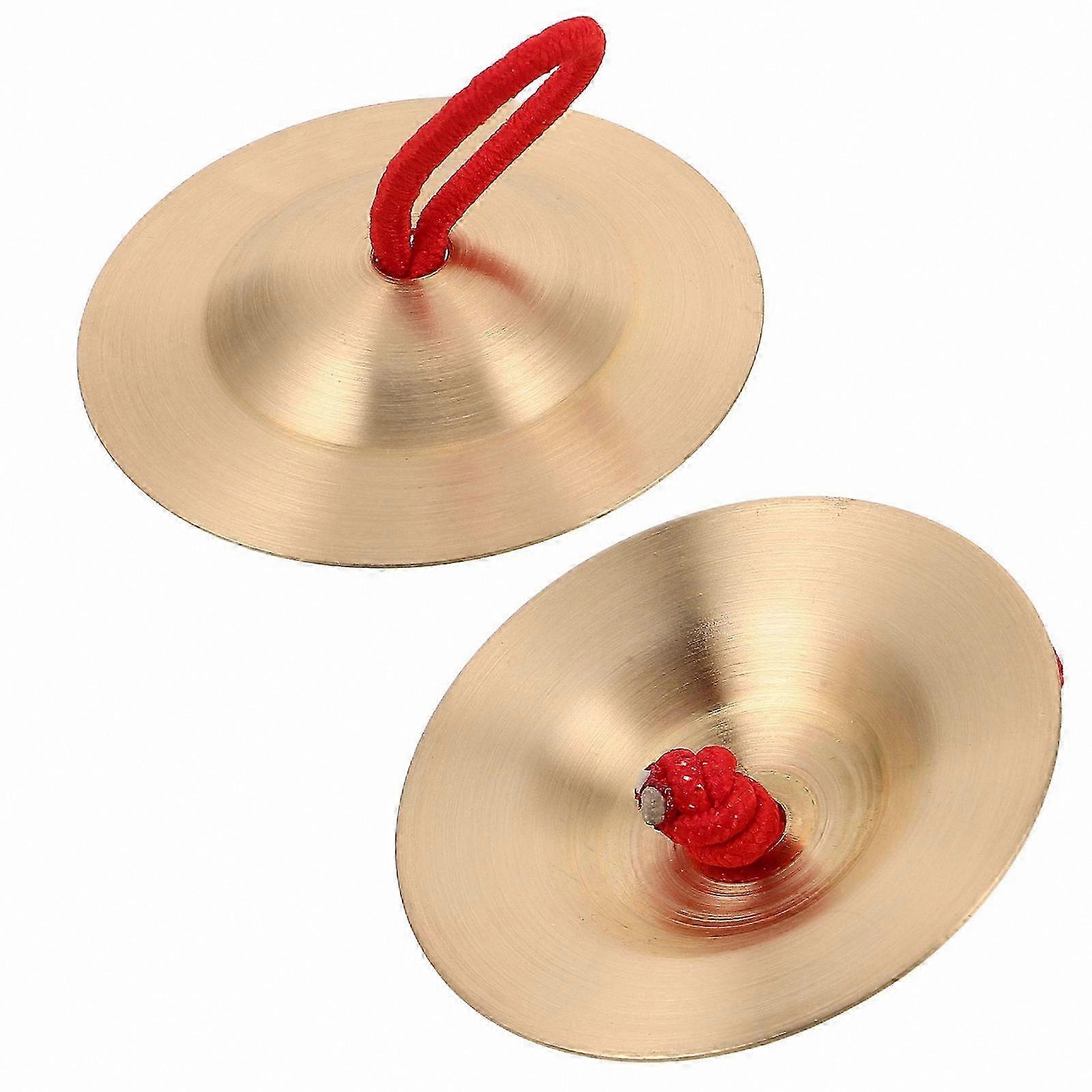 Metal Cymbals for Rhythm Practice, Compact Percussion Tools, 3 Pair Pack