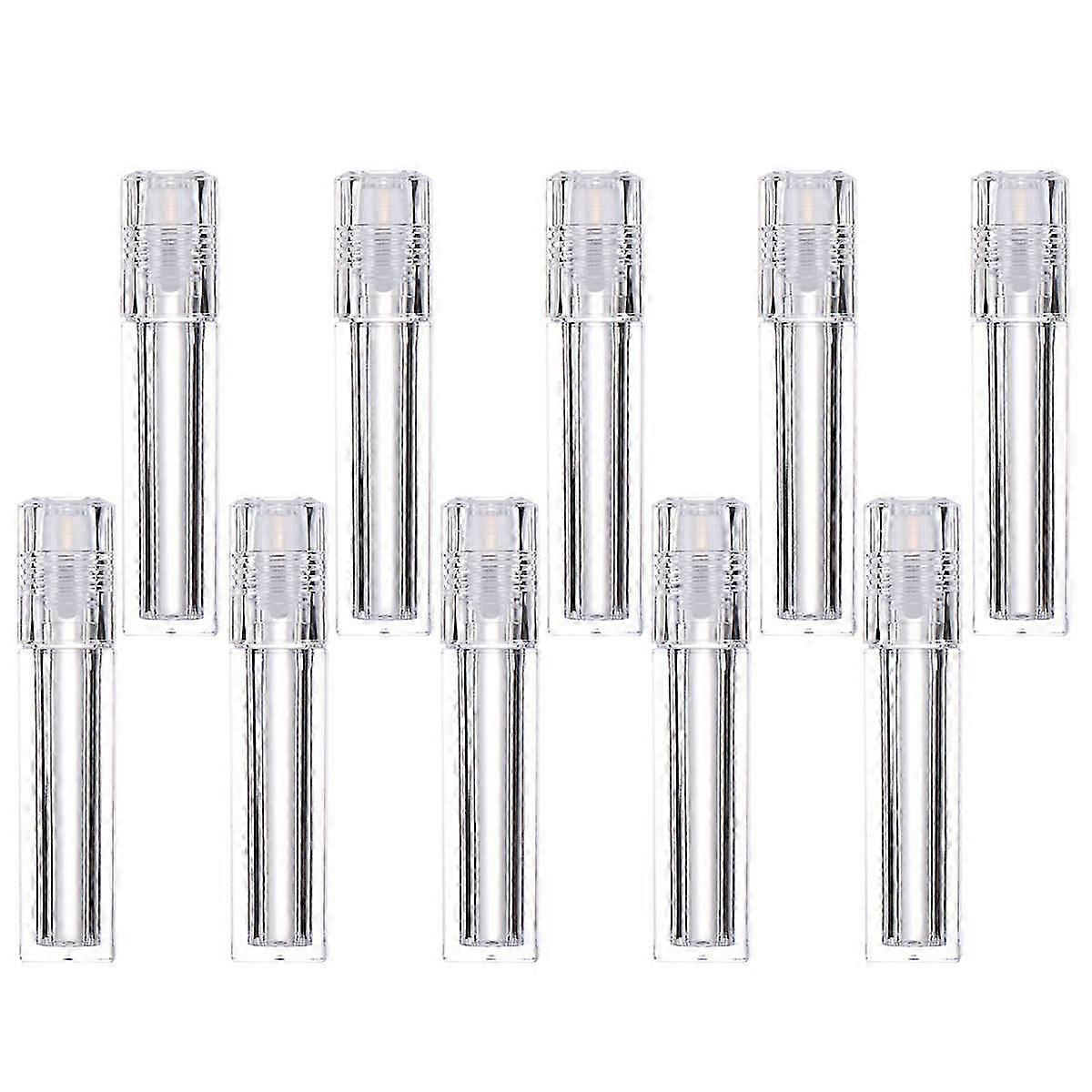 Transparent Lip Vials Refillable Lip Bottles for Moisture Application 1Set Set