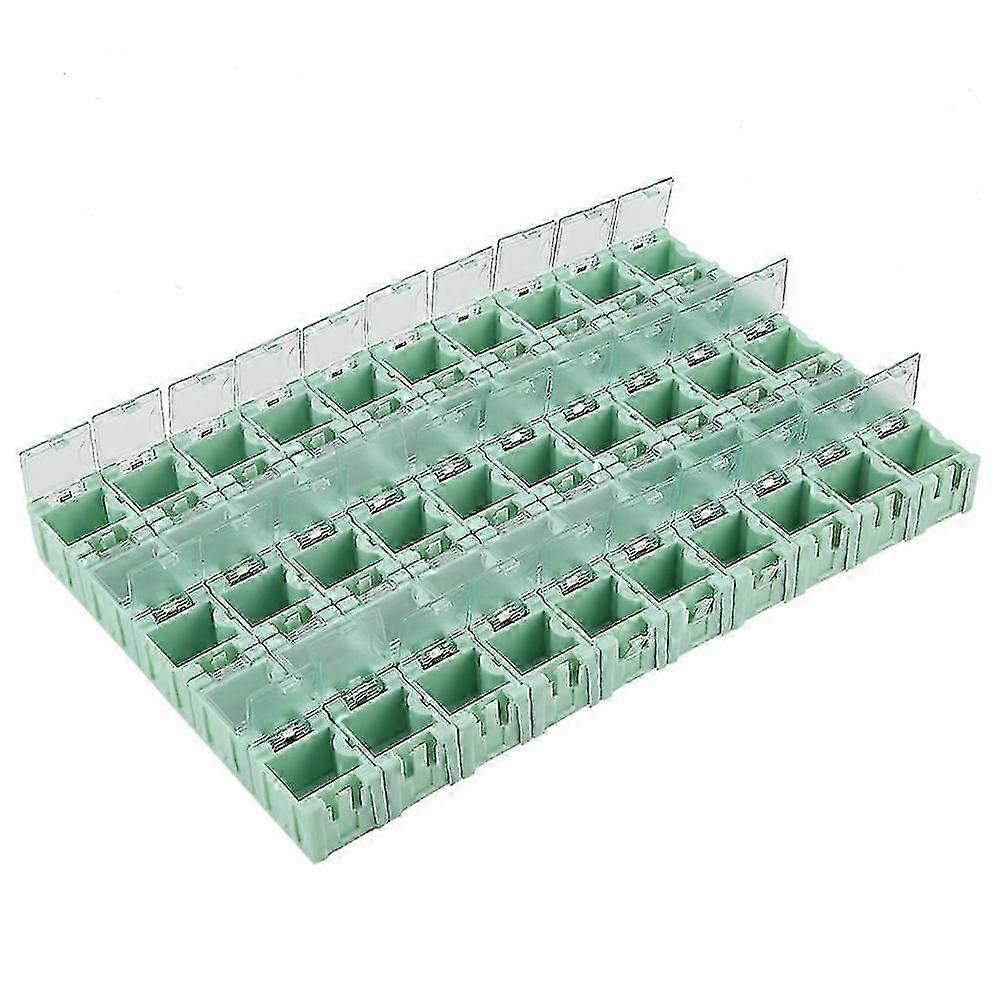 50Pcs SMT SMD Electronic Component Container Storage Boxes Electronic Components Self-Locking Buckl