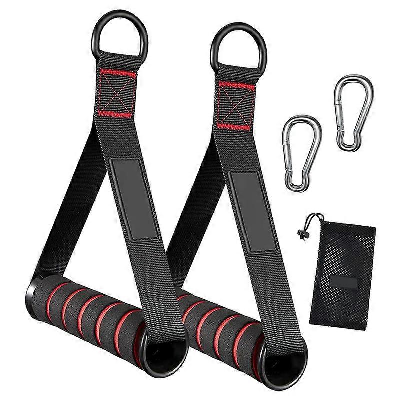 2Pcs Exercise Handles Resistance Band Handle Only compatible with Cable Machine Pulleys