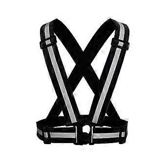 Hi Viz Vest Haute Visibilité Sécurité Visibilité Giarrat Ceinture Réfléchissante Cyclisme Strap