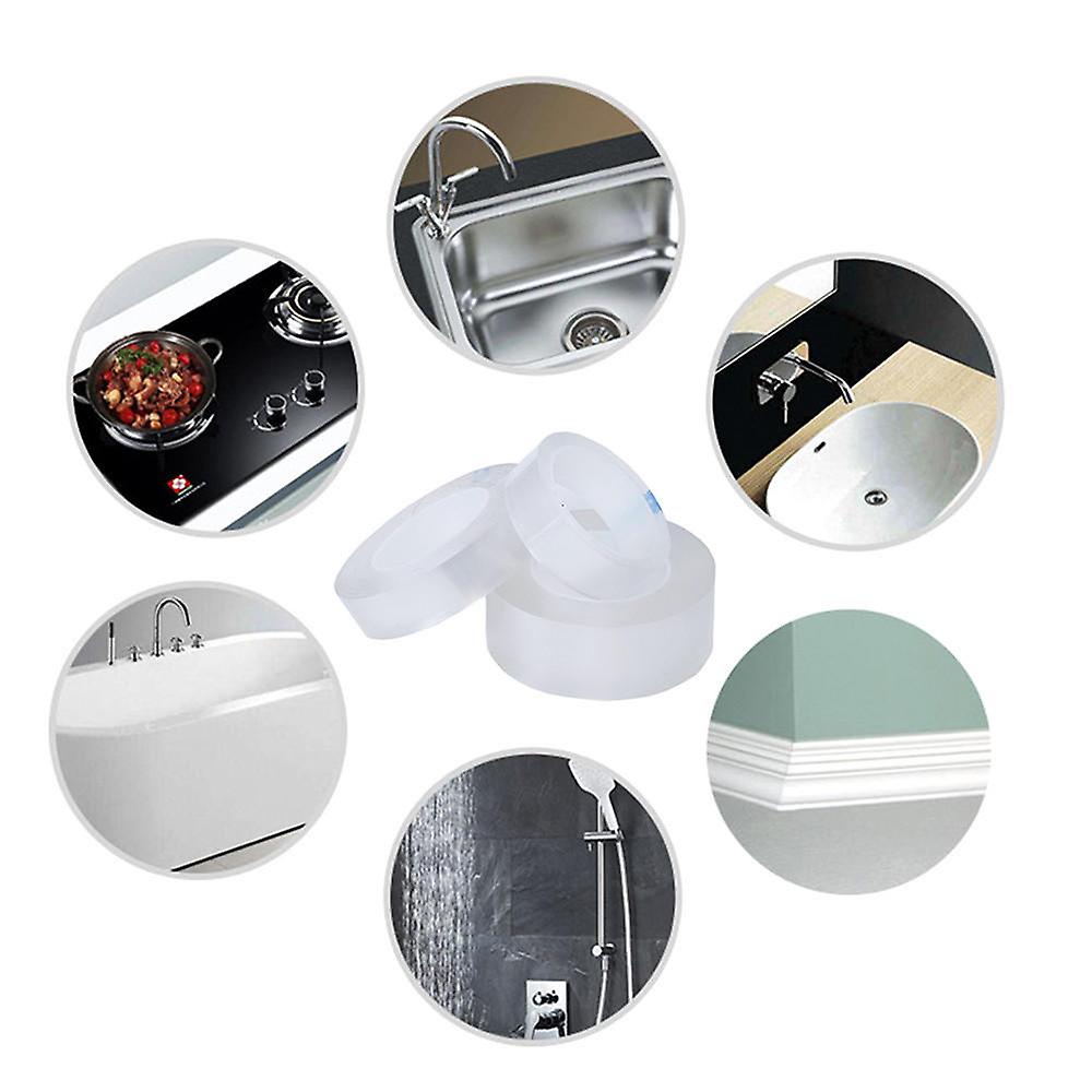 15M Kitchen Sink Mildew Waterproof Self Adhesive Tape Transparent Sticky Sealing Tape Bathroom Pool Seal Strip