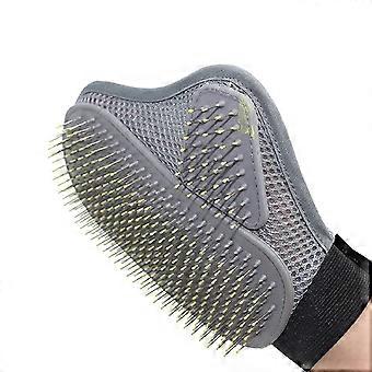 Shedding/Massage Mitt for Easy,Pet, Cat,and Dog Grooming Glove Brush Mitt for Short and Long Hair,Set of Two