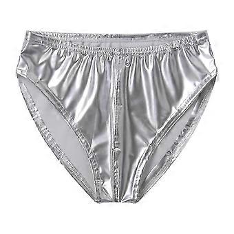 Slip homme taille haute effet mouillé avec ceinture élastique confortable