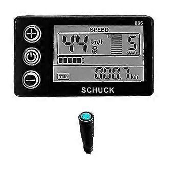 Compatible with BBS01 02 HD Mid Motor Electric Bicycle Display Meter 24V 36V 48V LCD