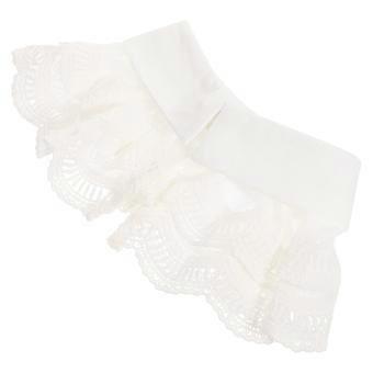 Girls White False Collar for Clothing Decoration Detachable Polyester