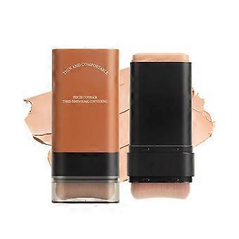 Cream Foundation Stick with Built-In Brush, Full Coverage Matte Makeup for All Skin Types