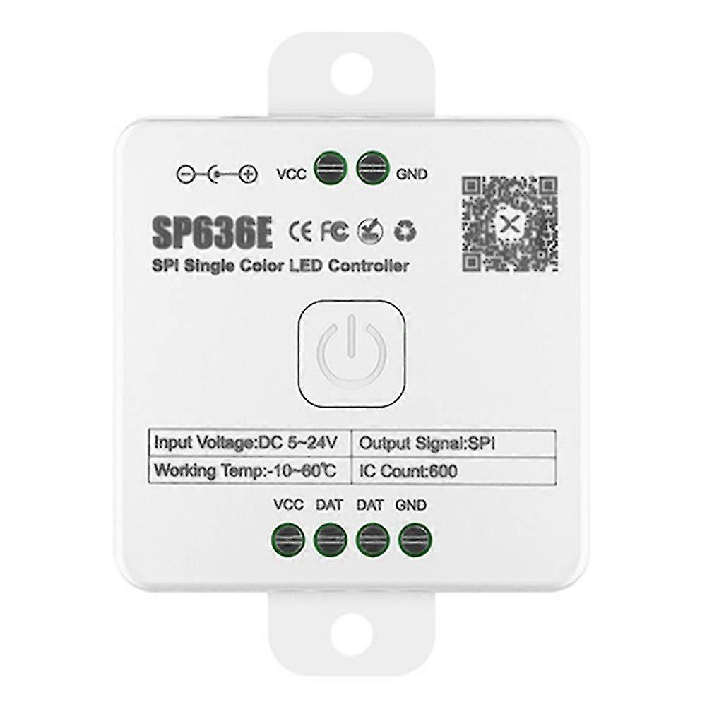 SP630E Bluetooth LED Controller suitable for Multiple LED Strip Types, DC5V-24V