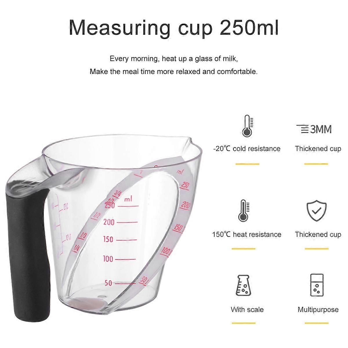 1Pc Creative Plastic Measuring Cup with Scale (250ml)