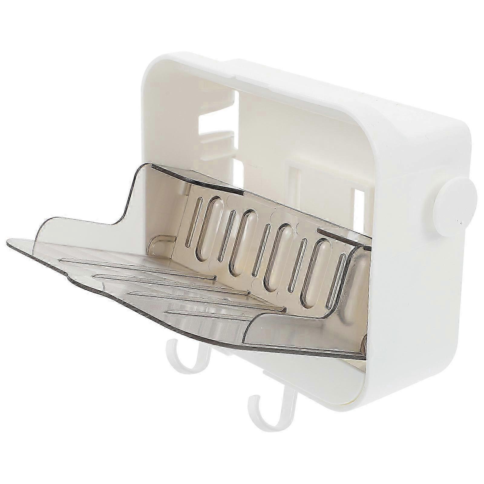 Wall-Mounted Storage Rack with Two Hooks 3Sets for Home Use