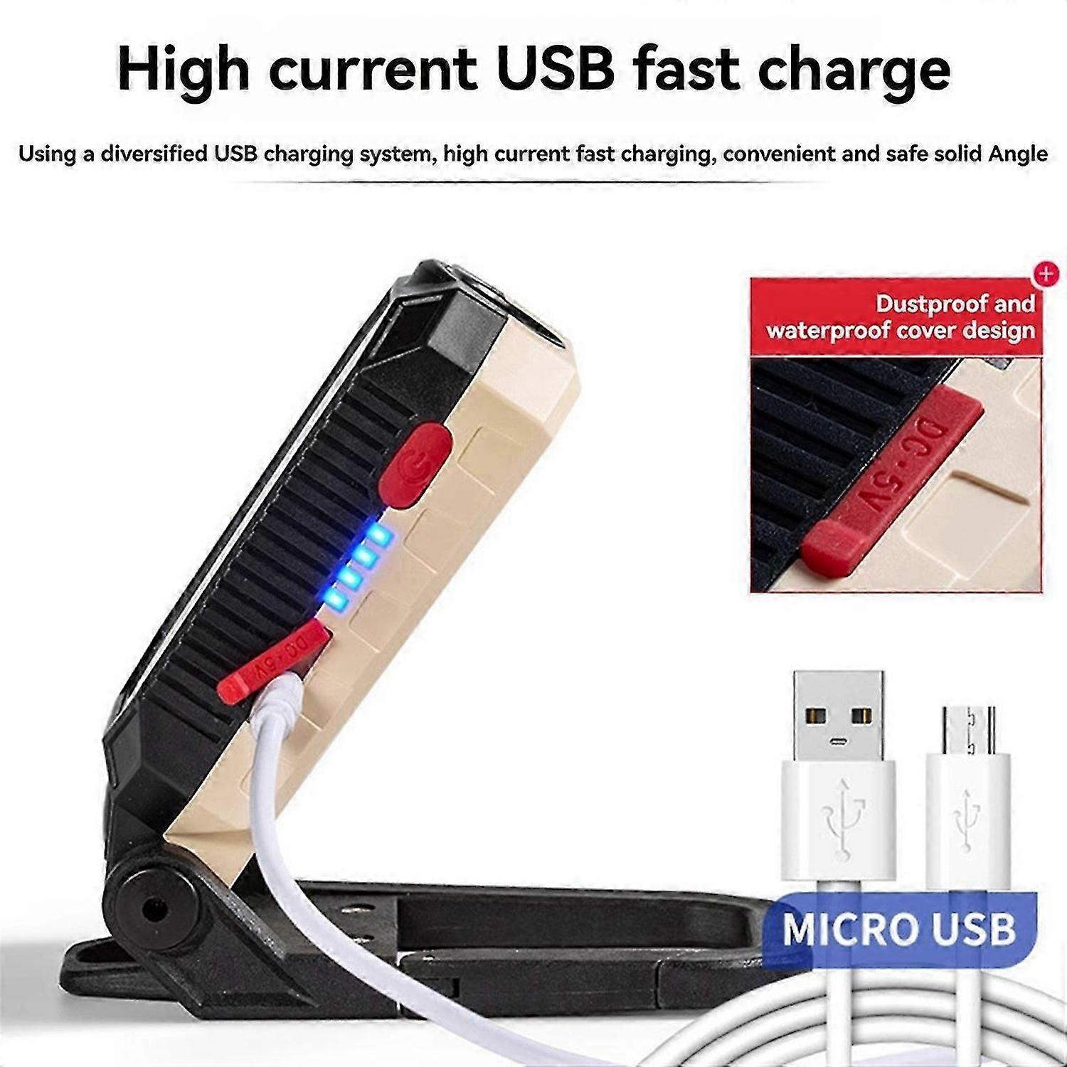 COB Work Light USB Rechargeable Work Light Portable D