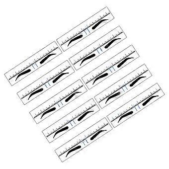 Eyebrow Ruler Eyebrow Shaping Ruler for Professional Use 250Pcs