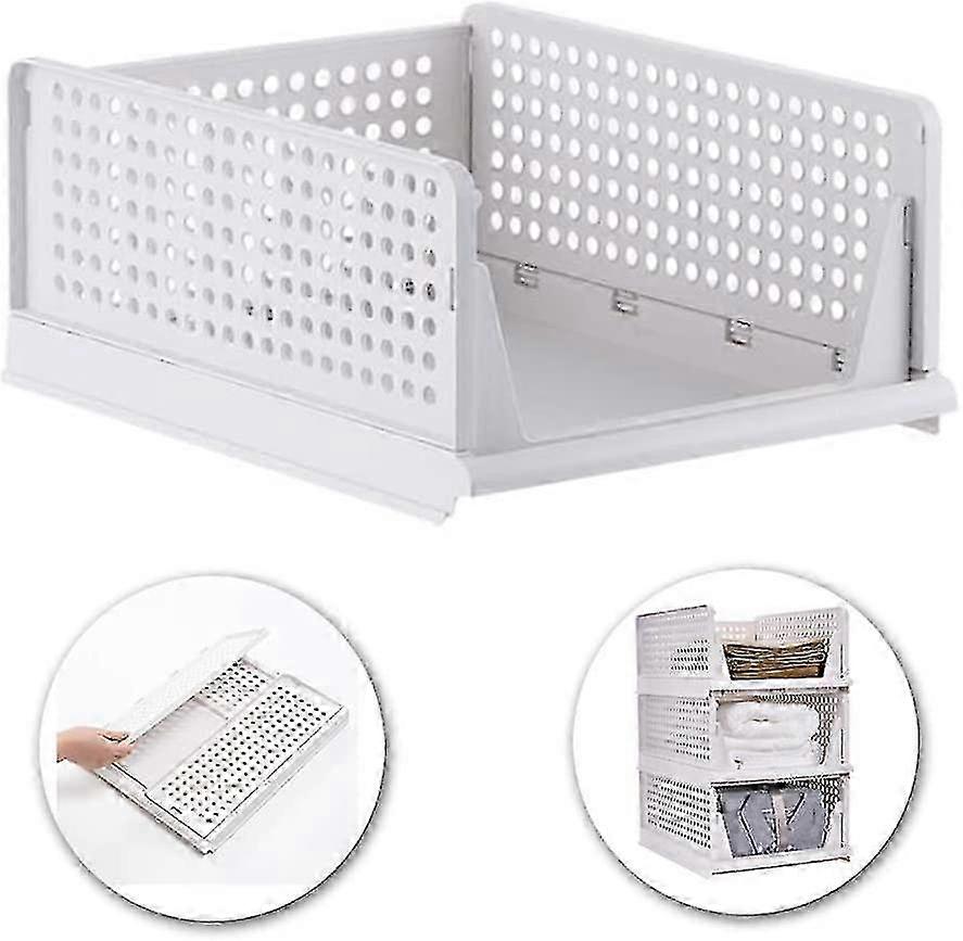 Stackable Clothes Storage Basket Organizer