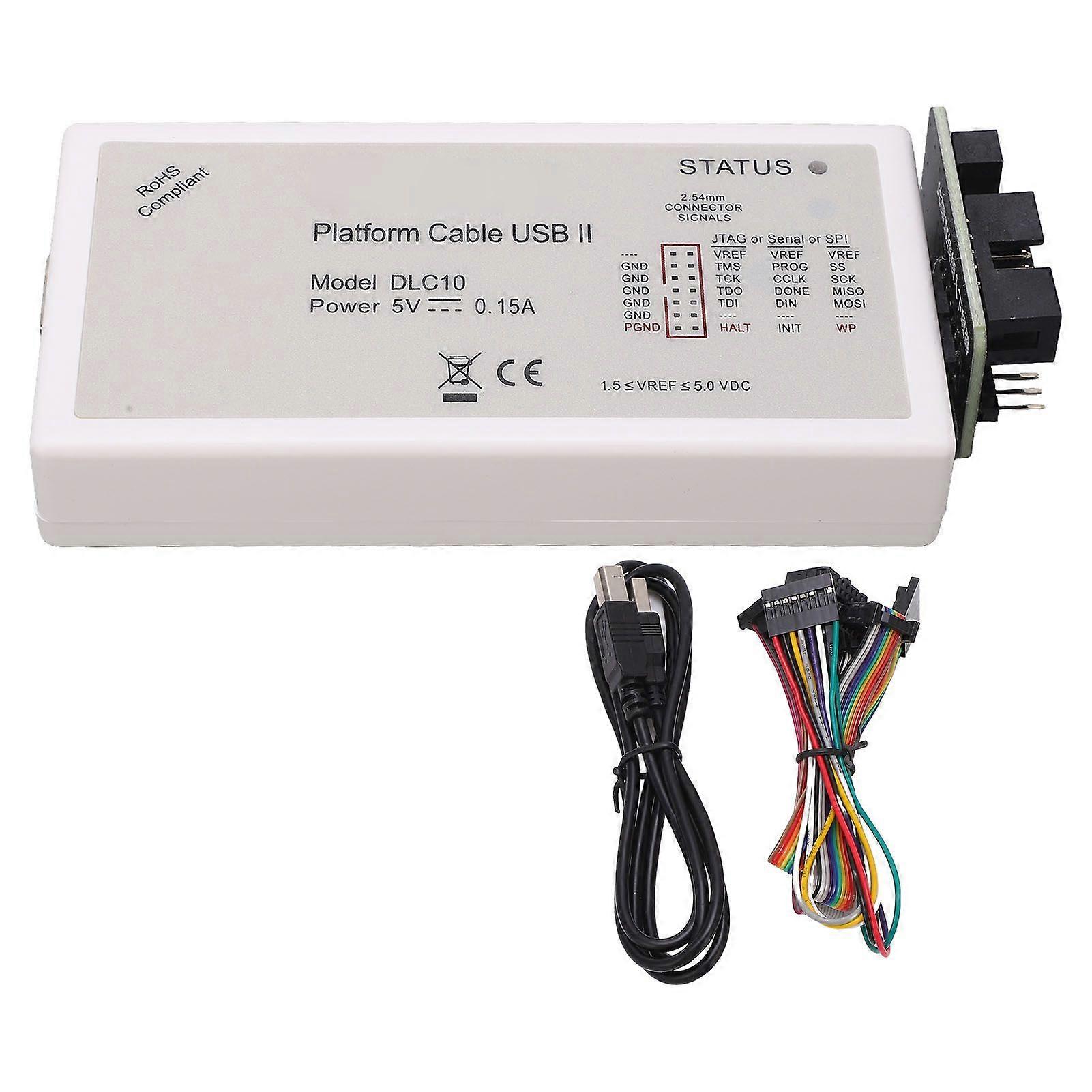 DLC10 Platform Download USB Wire with Flat Cables 1.55.0VDC High Speed Conversion Chip