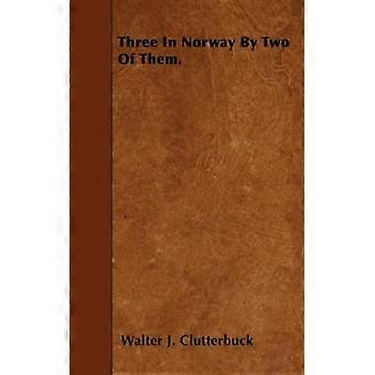 Três na Noruega por Dois Deles - Walter J. Clutterbuck - Brochura - Livro em Inglês - História