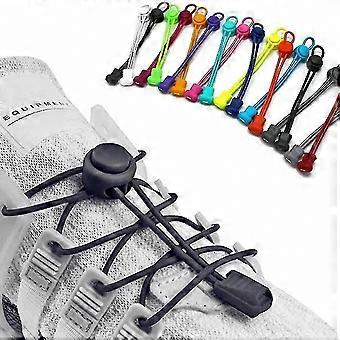 2 Pairs Elastic Shoelaces with Drawstring – No-Tie Shoe Laces for Adults & Kids, Stretch Laces for S