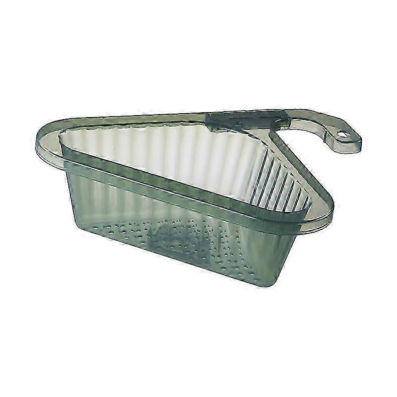 Triangular Kitchen Sink Corner Hanging Basket, Punch-free Multifunctional Sink Filter Drain Rack