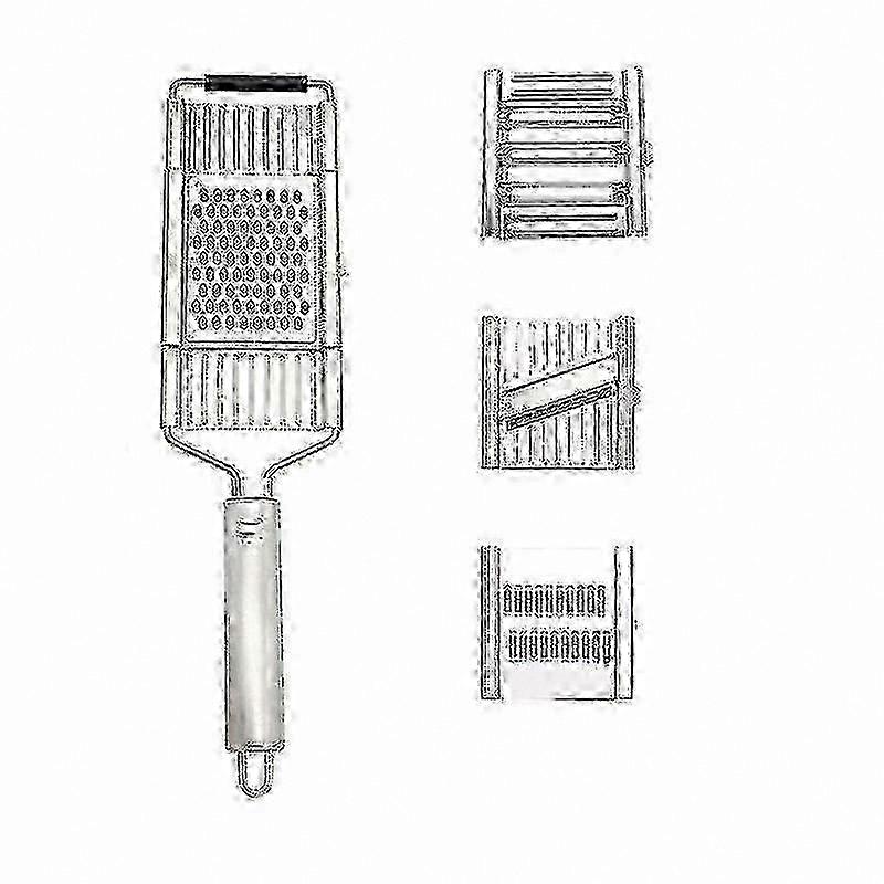 Giant Kitchen Grater with 4 Functions & Spare Inserts