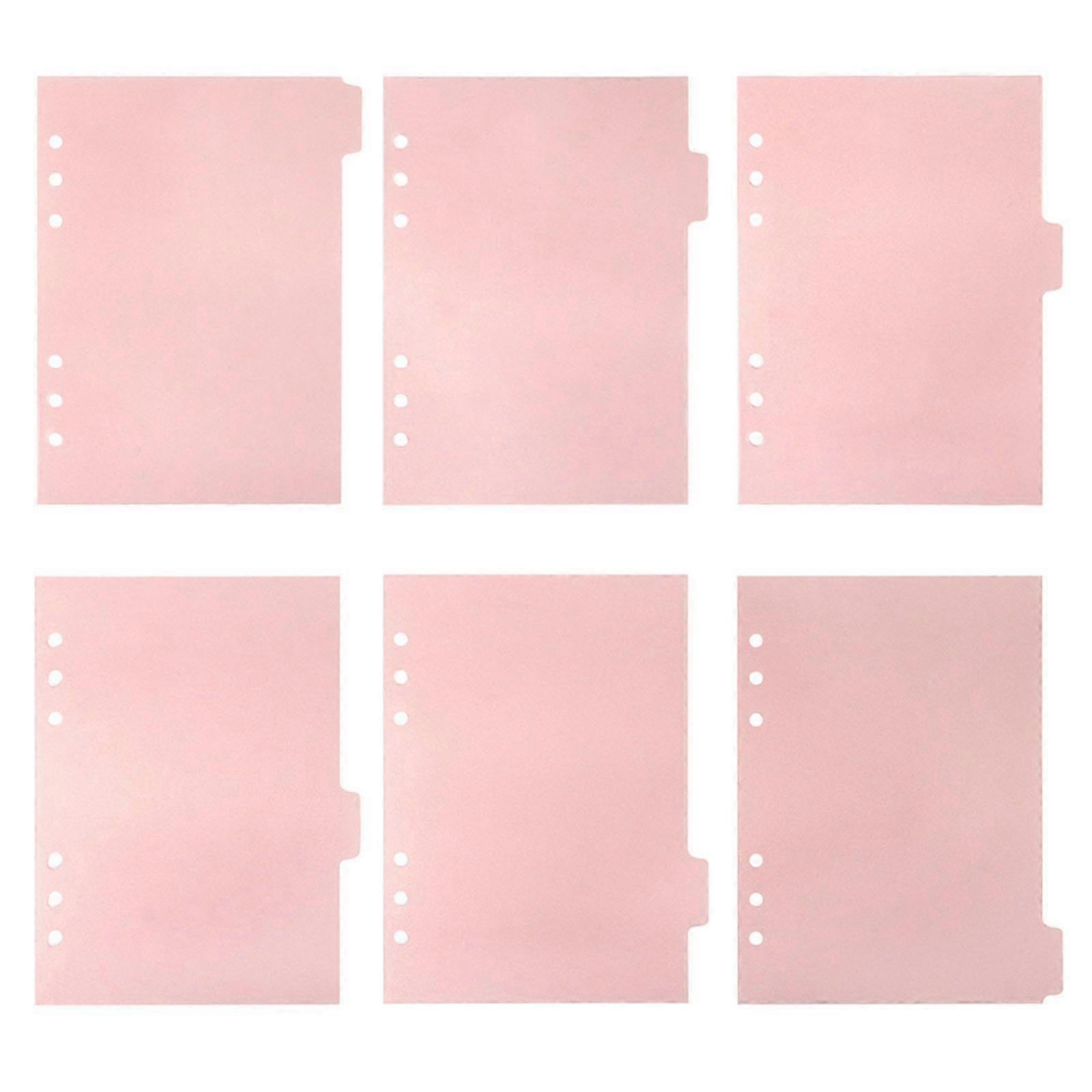 Index Dividers Book Accessory compatible with Document Sorting 6Pcs