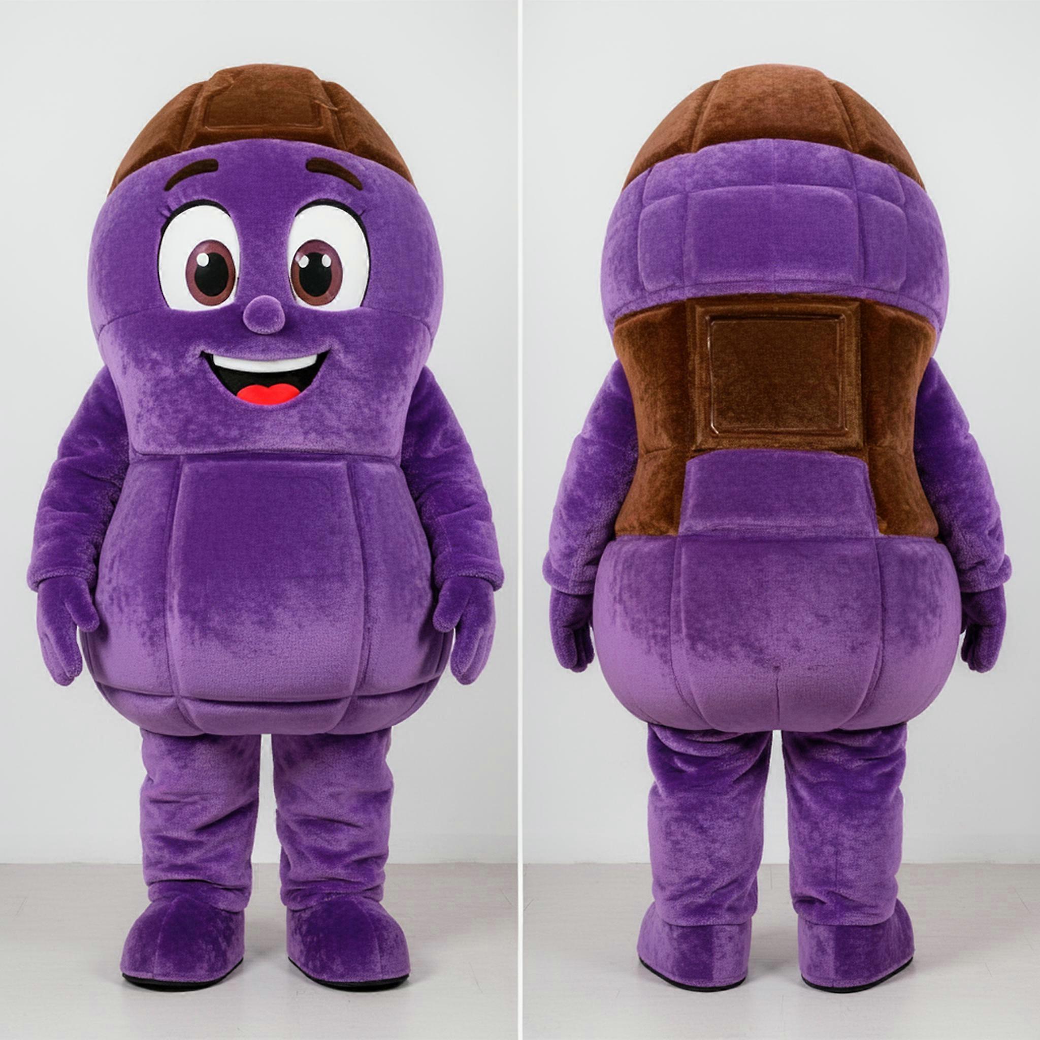 MASTICOT Violet Plush Heart Chocolates Mascot