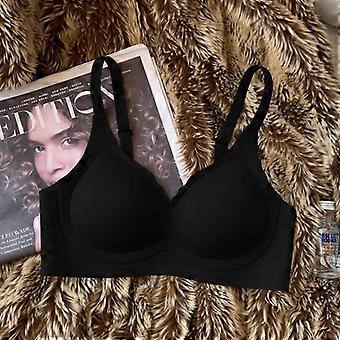 Women Seamless Wireless Push Up Gather Anti Sagging Comfortable Daily Bra