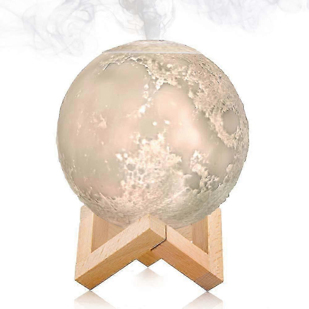 Humidifier Aromatherapy Diffuser, LED Desk Moon Lamp with Cool Mist Humidifier Function, Adjustable ZAT