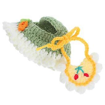 Sharp Tooth Prankster Doll Costume Featuring Cotton Hat and Bib for Dolls
