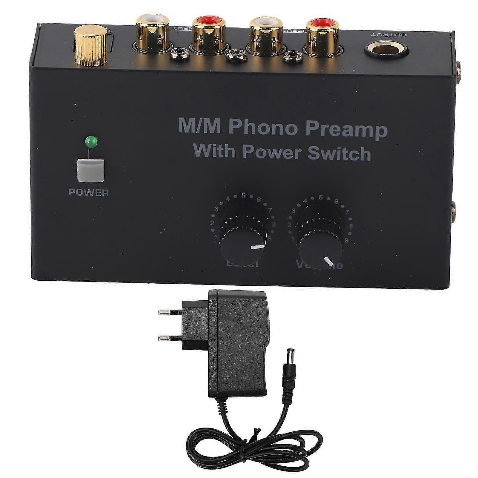 RCA LR Phono Preamp Input Output Level Turntable Volume Control PP500