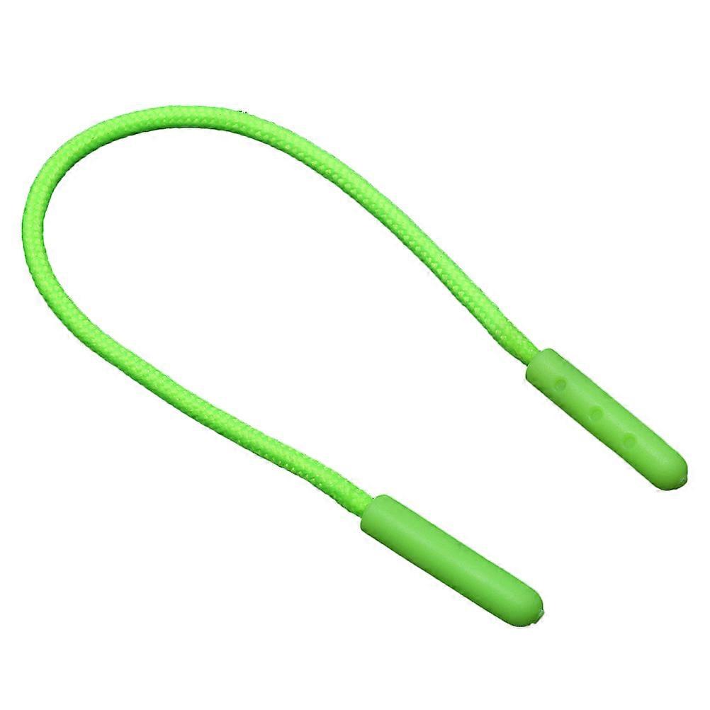 Zipper Puller Green Head Buckle Rope for DIY Use 30Pcs