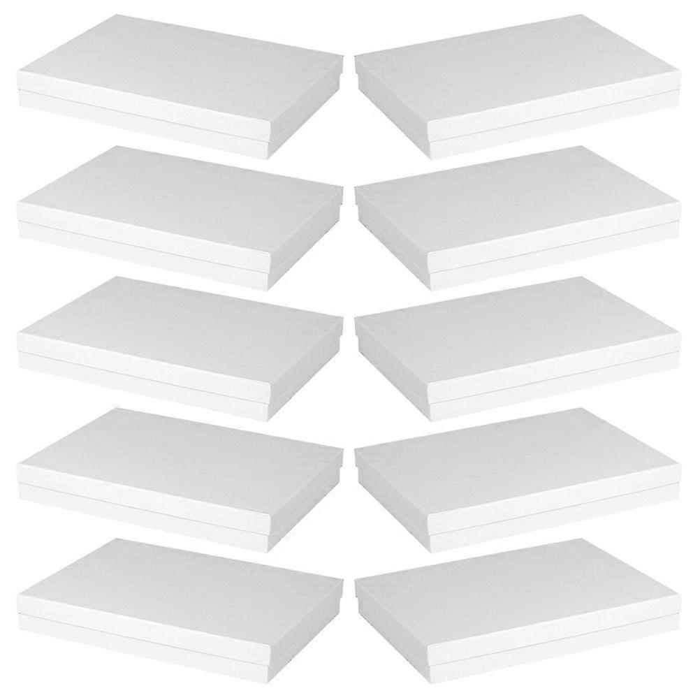 10Pcs Large White Durable Gift Boxes for Costume Storage Use