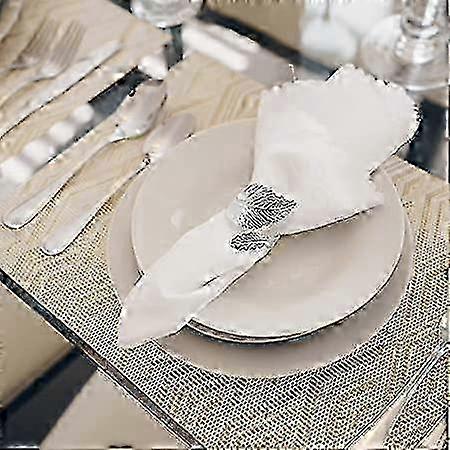 Sturdy Gold Napkin Rings 12pc