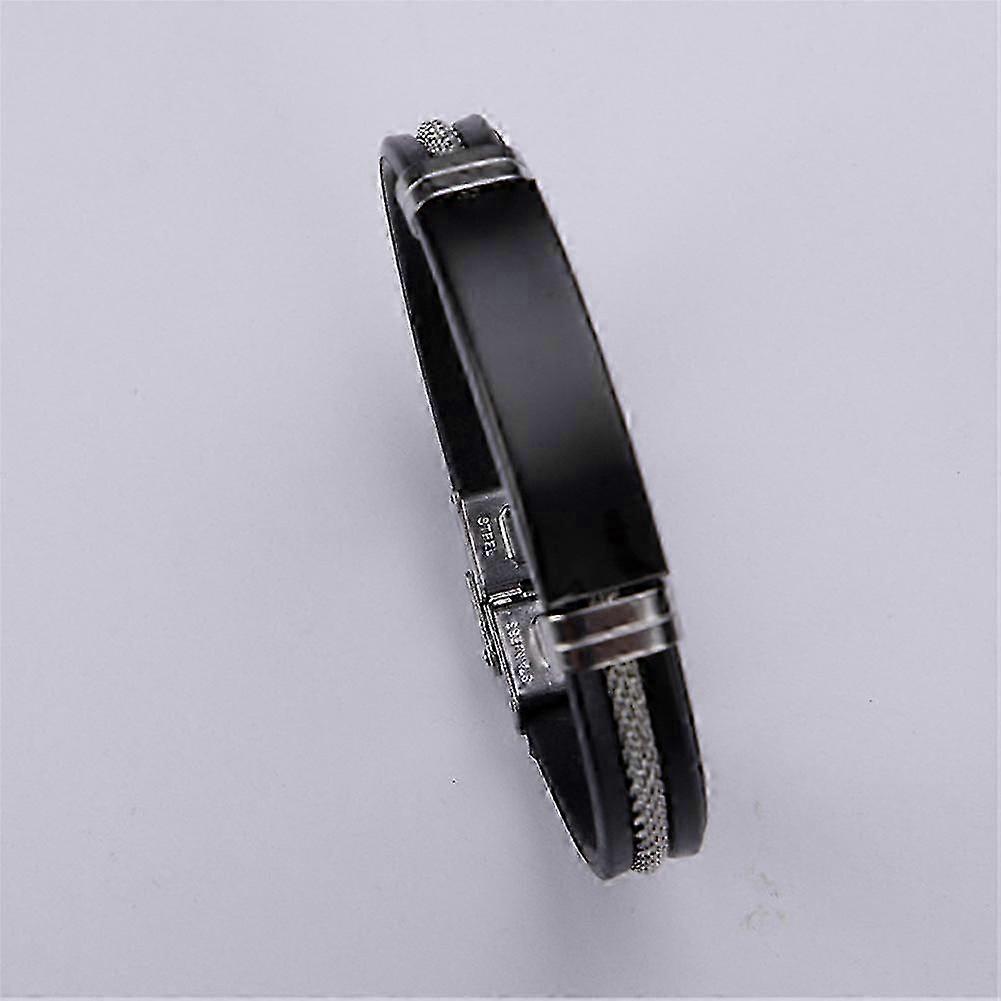 Stylish titanium wristband compatible with men with scratch-resistant coating
