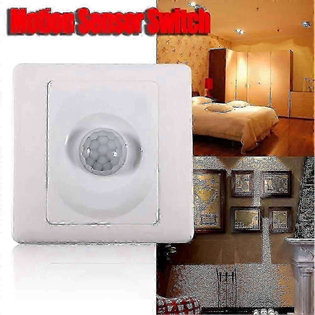 Motion Sensor Light Switch, Auto On/Off Wall Switch with Adjustable Delay compatible with Garage, Stairs, and Corridor