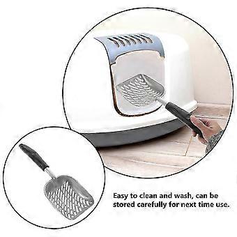 Metal Hollow Cat Litter Shovel Aluminum Alloy Cat Litter Shovel Pet Cat Litter Shovel Inclined Strip high grade