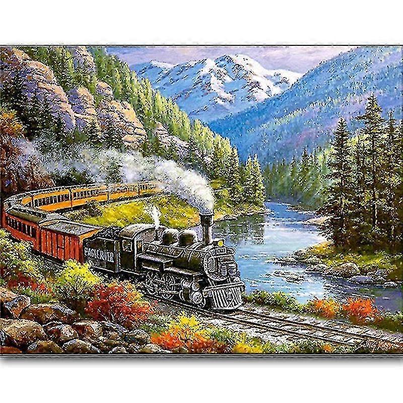 DIY Train Diamond Art 5D Embroidery Kit