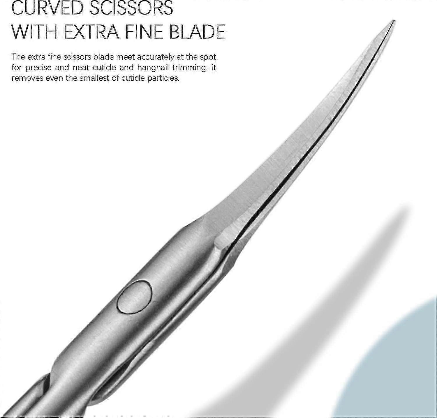 Extra Fine Curved Cuticle Scissors, Super Thin Cuticle Scissors f
